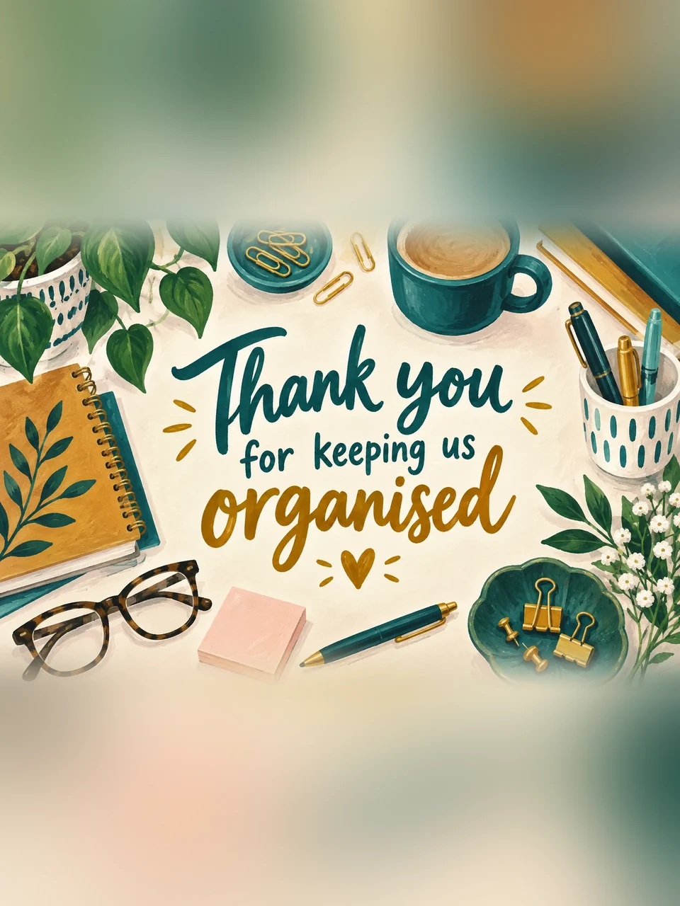 Thank you for keeping us organised, Design 3