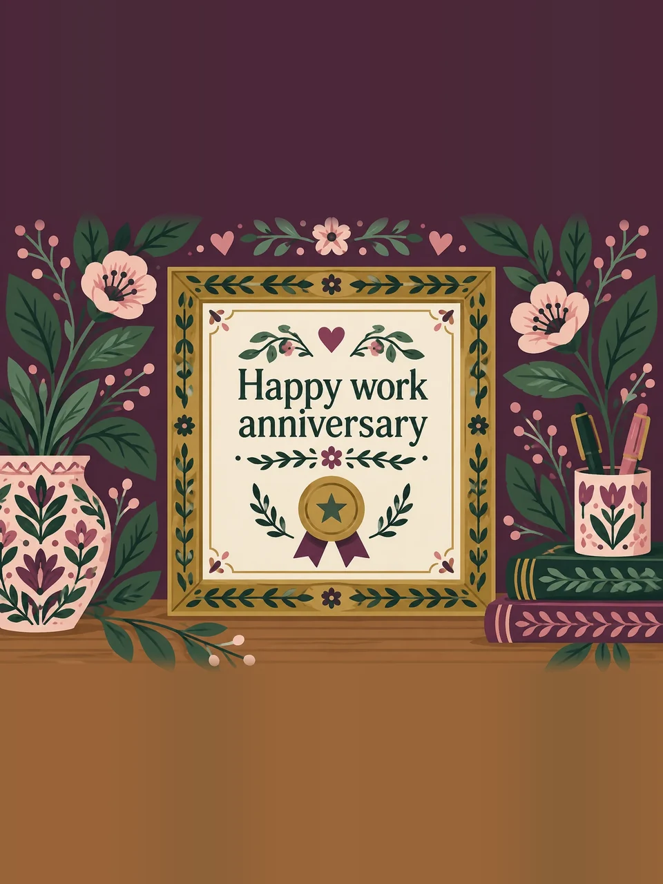 Happy work anniversary, Design 5