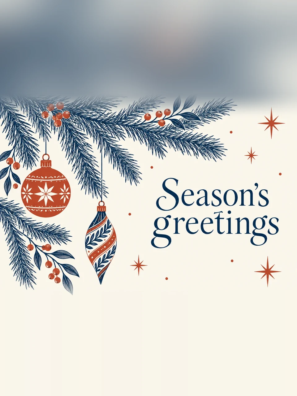 Season’s greetings, Design 1