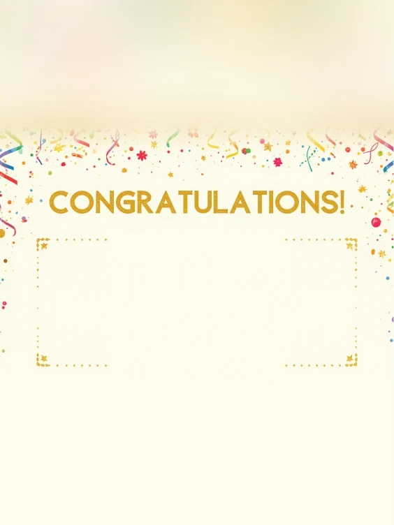 Congratulations group card cover design