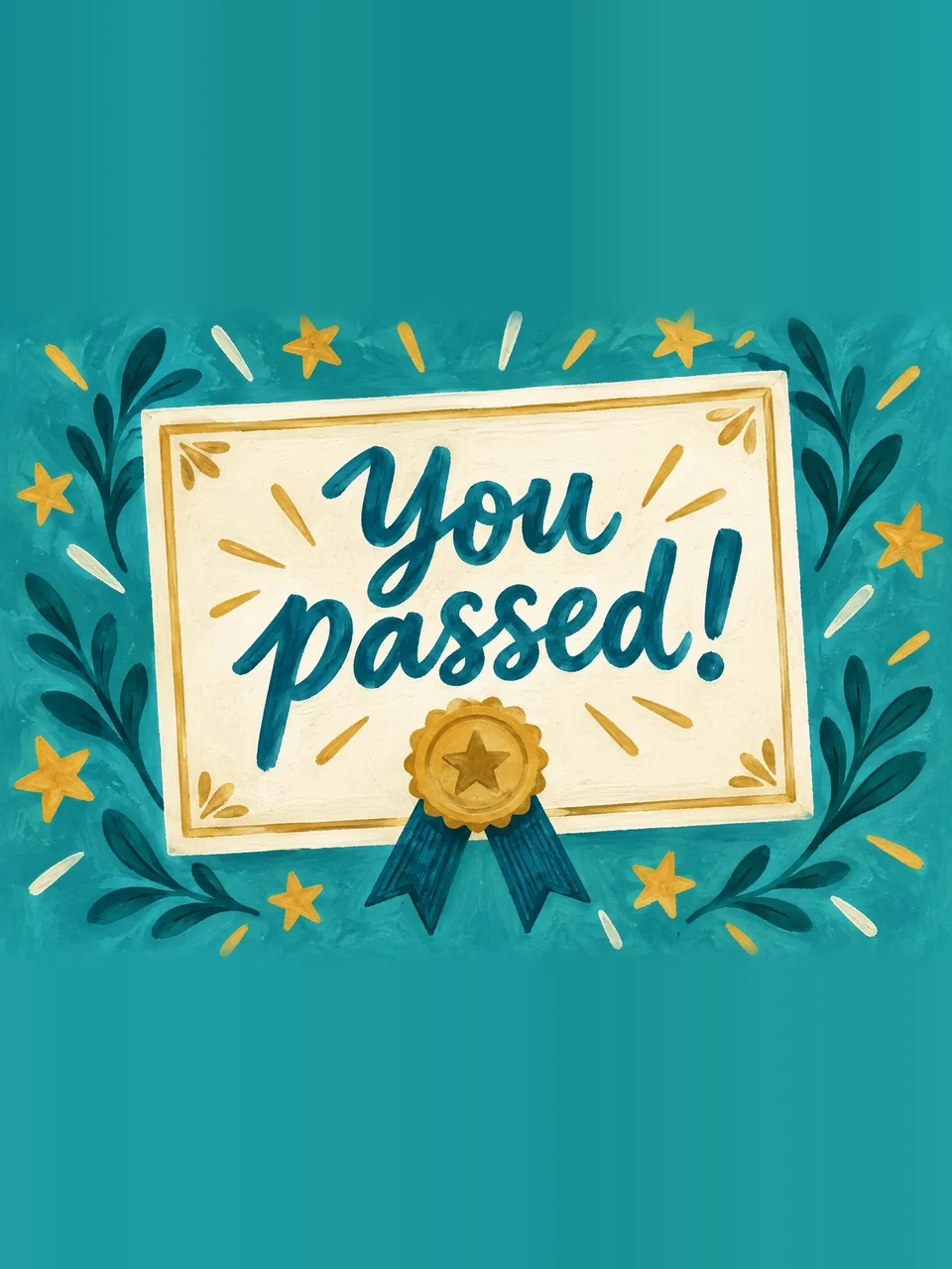 You passed!, Design 3