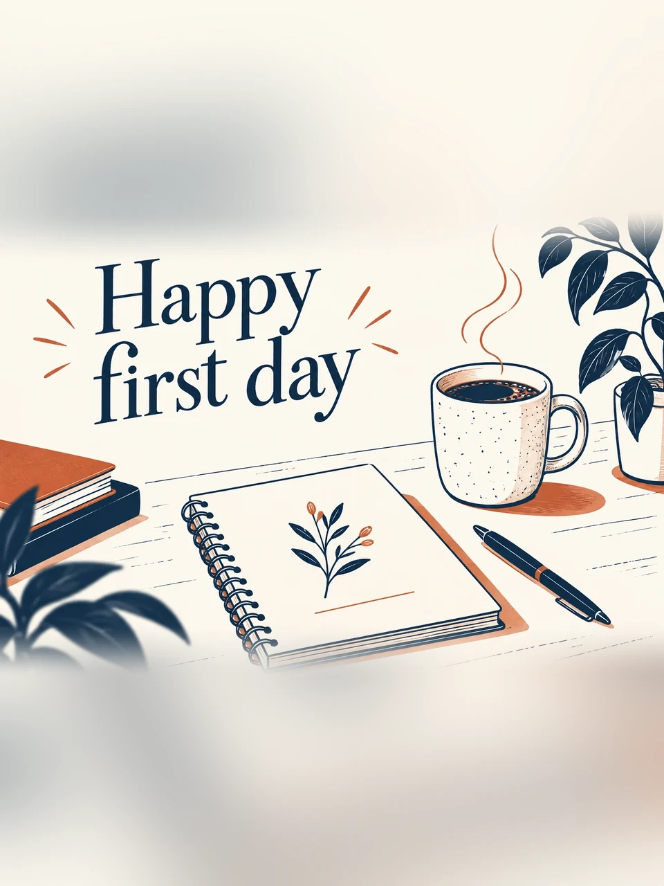 Happy first day, Design 1