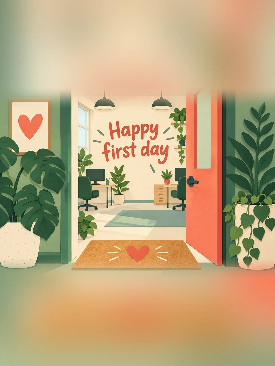 Happy first day, Design 2