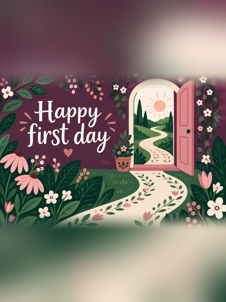Happy first day, Design 5