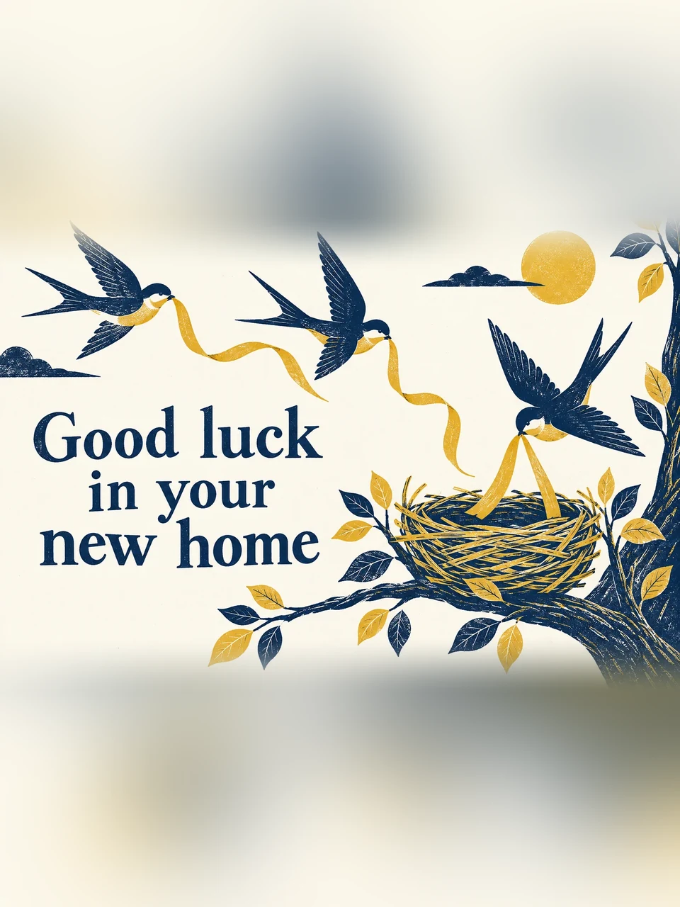 Good luck in your new home, Design 4