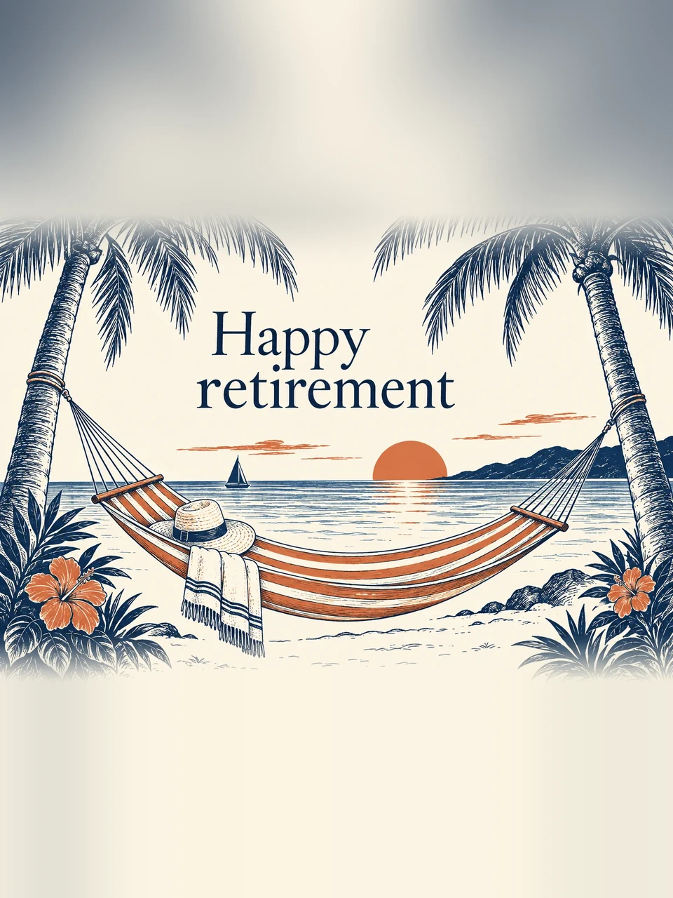 Happy retirement, Design 1
