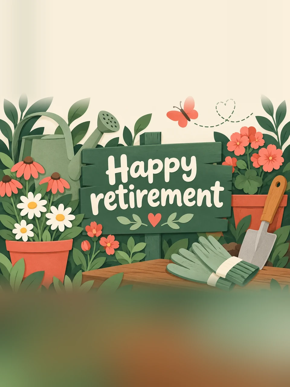 Happy retirement, Design 2