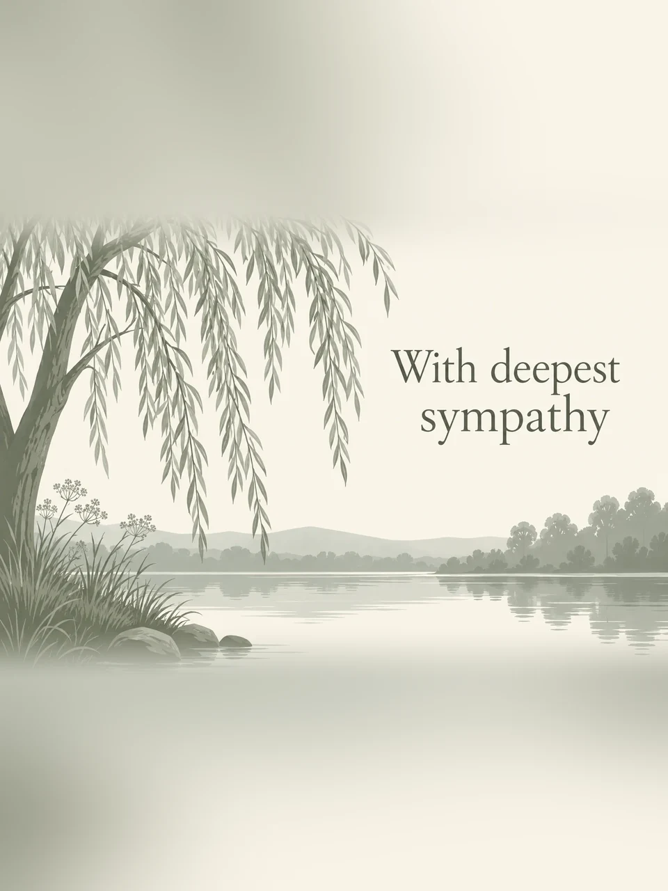 With deepest sympathy, Design 2