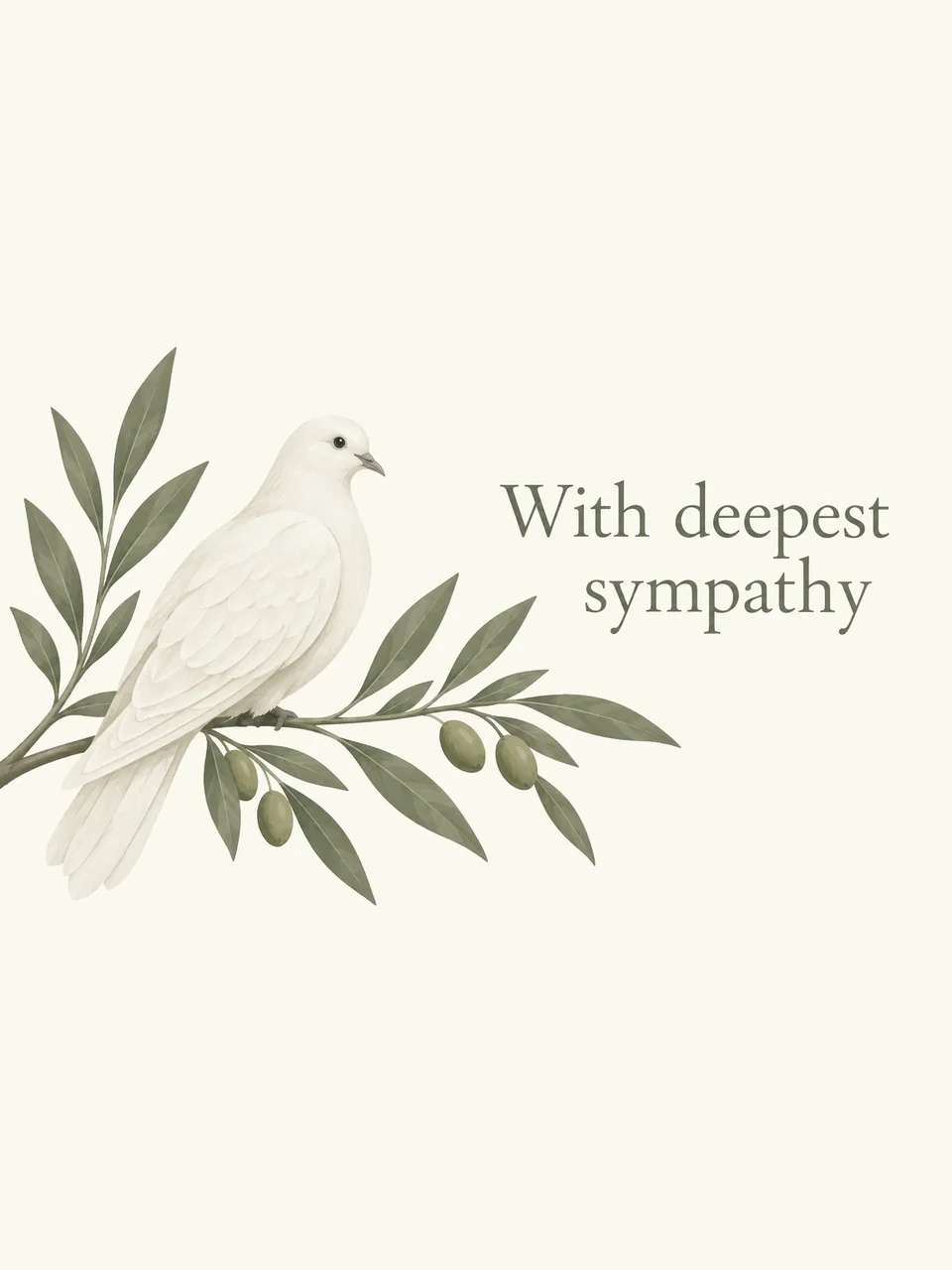 With deepest sympathy, Design 3