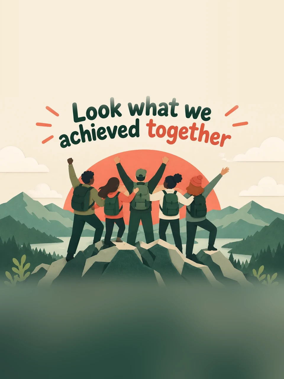 Look what we achieved together, Design 2