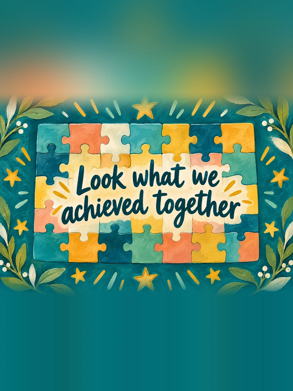 Look what we achieved together, Design 3