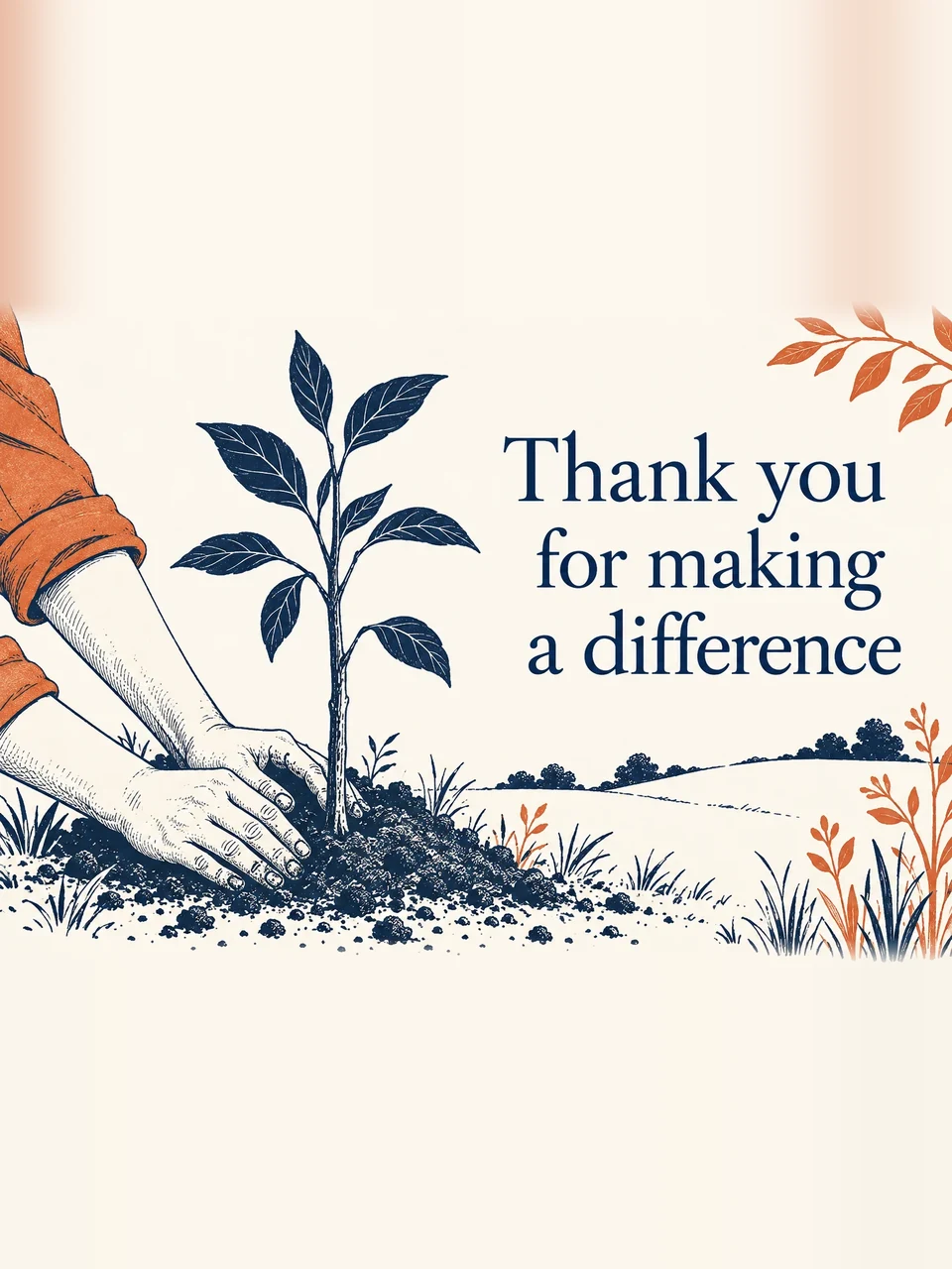 Thank you for making a difference, Design 1