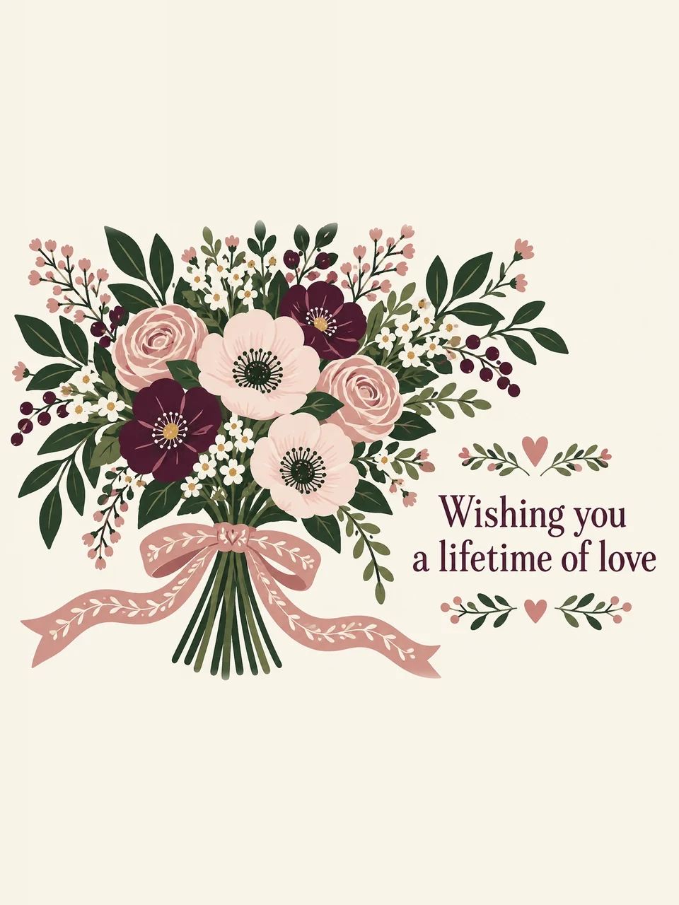 Wishing you a lifetime of love, Design 5